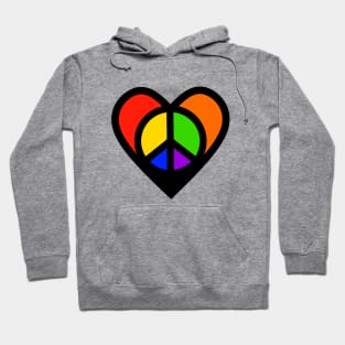 LOVE And Peace Activist Pride Design Hoodie